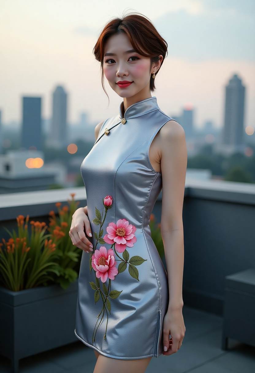 清晨宫墙与晨光